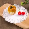 Base de Flor de Papel Renda Papel Absorvente de Óleo Papel para Fritura Doméstica Bolo Pão Papel Base de Flor Redonda Oval Papel Manteiga