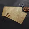 Esterilla de Junco Japonés Esterilla para Juego de Té Esterilla de Mesa Esterilla de Té Tejida a Mano Posavasos Decoración del Hogar Fabricante Venta Directa al por Mayor Suministro Transfronterizo