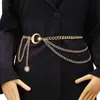 Cadena de Cintura con Colgante de Metal Elegante Transfronterizo Nueva Moda Tendencia Cadena para el Cuerpo de Chica Popular Cadena de Cinturón para Vestido
