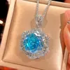 2025 Nova Joia Huabi Base de Cobre Banhada a Ouro Corte Milênio Azul Marinho Temperamento Conjunto de Luxo Leve Feminino 16-12m