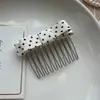 Nuevo Peine para el Cabello con Lazo de Lunares Estilo Coreano, Clip Peine Fresco de Princesa, Accesorio para el Cabello de Alta Gama