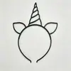 Spot Atacado Transfronteiriço Amazon Acessórios de Cabelo Infantis Headwear Acessórios para Joias DIY Faixa de Cabeça de Plástico de Desenho Animado Unicórnio