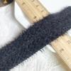 Nuevo ribete de algodón blanco y negro de 3 cm de ancho con pelo de visón estilo pequeño fragante otoño e invierno abrigo ropa infantil encaje accesorios diy