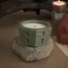 Caja de Almacenamiento de Resina de Amapola con Patrón Cóncavo de Seis Caras Molde de Silicona para Maceta DIY Taza de Velas de Yeso Venta al por Mayor