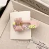 Ins Coreano Doce e Fofo Laço de Acetato Bico de Pato Rosa Presilha de Cabelo Acessório de Cabelo Moda Versátil Presilha Lateral