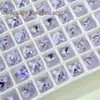 Rhinestones K9 de punta brillante para decoración de uñas, mini rhinestones cuadrados y redondos premium, rhinestones de forma cuadrada y redonda, y accesorios decorativos para uñas para extensiones de uñas