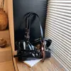 Bolso Tote de Cuero con Cera de Aceite Estilo Coreano, Bolso de Hombro Grande de Alta Gama para Viajes y Uso Diario, Bolso de Hombro Portátil Sencillo de Color Sólido para Mujer