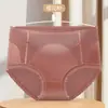 Calcinhas Sexy de Cetim Levemente Luxuosas Estilo Francês para Mulheres, Finas, Respiráveis, Confortáveis, Sem Costura, Cobertura Total, Não Enrolam, Cintura Média