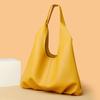 2026 Bolso Cruzado de Hombro Simple de Color Sólido de Moda Nueva Capacidad Grande Bolso de Axila de Cuero Suave Bolso Dumpling para Mujer