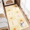 Alfombra de Imitación de Cachemira de Dibujos Animados para Habitación Infantil, Alfombrilla de Mesita de Noche, Felpa Engrosada para Habitación, Alfombra de Tiras, Fácil de Cuidar, Alfombrilla para Mirador