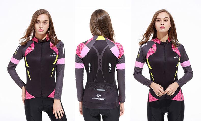 女郎骑行服长袖上衣展示图 (2)