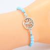 Pulsera de cristal de árbol de la vida nueva vida para comercio exterior europeo y americano, pulsera de yoga simple y versátil, venta al por mayor de fábricaproveedora TEMU