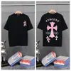 Transfronterizo. Diseño de Marca de Moda 26Ss Estampado de Letras de Herradura. Camisas Casuales de Manga Corta de Moda para Hombres, Mujeres y Parejas