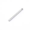 Venta al por mayor de fábrica barra redonda de acero inoxidable 304 barra cuadrada anillo para soldar aretes gancho para aretes colgante para aretes accesorios de joyería diy
