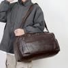 Nueva bolsa de equipaje, portátil, grande, de gran capacidad, para viajes de negocios, de corta distancia, de cuero.