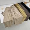 Pantalones holgados y arrugados para mujer, informales, de cintura alta, antimosquitos, finos y anchos.
