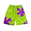 Pantalones cortos de verano con diseño de oso de fresa para parejas, unisex, holgados, de secado rápido, a la moda, informales, para playa, pijama