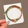 Pulsera tejida a mano en stock para el Festival del Bote del Dragón, unisex, cordón liso ajustable, cordón de colores, venta al por mayor para el Festival del Bote del Dragón