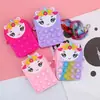 Bolsa de Silicona Pionera para Matar Ratones Navideña Transfronteriza, Billetera de Silicona Squishy, Bolso Cruzado de Silicona Navideño para Niños, Bolso de Hombro