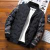 Casaco Masculino de Inverno Estilo Coreano Gola Baseball Acolchoado de Algodão Casaco Espesso Quente Tendência Marca Curto Casual Moda Casaco de Algodão para Homem
