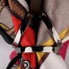 Accesorios de Lazo Hebilla de Toalla de Seda de Tres Anillos Todo Combinable Esquina Dobladillo de Camiseta Nudo Fijo Metal Seda Lisa