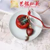 Pulsera Artesanal de Madera con Semillas de Cascabel, Cascabel de Agitar a Mano, Carrillón de Viento de Cáscara de Fruta de los Deseos, Colgante para Bolso, Llavero para Teléfono