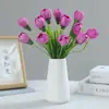Flores Artificiales de Alta Gama, Tulipanes Artificiales, Ramos Decorativos, Arreglos para Bodas en Sala de Estar, Flores de Seda para Fotografía, Tulipanes Artificiales