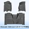 Tapetes de Piso TPE Adequados para Chevrolet Silverado 1500 Crew Cab 2007-2013