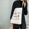 Bolso Bandolera de Lona para Mujer Todo Fósforo Ins Gran Capacidad Celebridad de Internet Nuevo Estilo Coreano Engrosado Deportivo Bolso de Mano para Estudiante