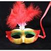 Máscara de penas de baile de máscaras de Halloween Máscara de princesa de baile de festa Máscara de meia face Máscara de penas pintadas