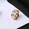 Anillo de Acero de Titanio de Lujo Ligero con Gypsophila Estilo Popular para Mujer Anillo para Dedo Índice con Piedra Preciosa de Nicho Estilo Trendy de Instagram Edición Limitada de Año Nuevo