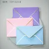 Envelope de Borda Dourada Transfronteiriço Em Estoque Capa para Envelope de Convite em Papel Perolado Fabricação de Capa para Cartão de Membro Sacola Envelope Impressão Personalizada