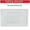 Adequado para nada Phone2A filme de lente 3D vidro protetor de câmera 3D arco borda filme lente de vidro