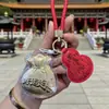 Popular Colgante de Oro Puro de Buena Suerte, Bolsa Dorada de la Fortuna, Llavero de Calabaza, Amuleto de Buena Suerte para Inauguración de Negocio, Regalo para Evento Promocional, Recuerdo