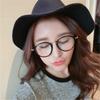 Ulzzang montura redonda retro montura de gafas lisas moda coreana arte rojo de internet espejo plano se puede equipar con miopía mayoreo