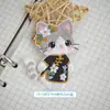 Parches de tela de gato cheongsam bordados de dibujos animados autoadhesivos para ropa y bolsos Apliques decorativos DIY Parches de accesorios de ropa