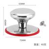 Tampa de aço inoxidável com conta superior, alça universal anti-queimadura para tampa de vidro, tampa de alça de tampa resistente a altas temperaturas, acessórios para utensílios de cozinha
