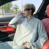 Marca de moda retro americana transfronteriza, camiseta de retazos deconstruidos estilo Hong Kong para primavera/otoño, prenda exterior holgada extragrande para hombre