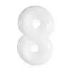 Blanco Lechoso 32 pulgadas Digital Imitación Versión Americana Delgado Globo de Película de Aluminio Fiesta de Cumpleaños Globo Decorativo de Papel de Aluminio