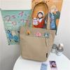 Bolsa de Lona Estilo Japonés Bolsa de Hombro Casual para Mujer con un Diseño Único, Vintage de Gran Capacidad para Viajar, Tipo Mensajero sin