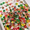 Ornatos para Nail Art Série de Natal Novos Mini Floco de Neve Alce Papai Noel Usar Unha Desenho Animado Ornatos Atacado