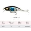 Isca Luya Micro-Objeto Xiaomi Nuo Mini Minnow Afundamento Lento 4.8G/45Mm Isca Boca de Cavalo para Riacho de Água Doce 9039