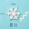 Accesorios de Copo de Nieve Blancos de Resina Engrosada de Alta Calidad Accesorios Navideños para Bricolaje Guantes Accesorios para el Cabello Set Transfronterizo