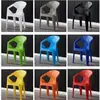 Silla con respaldo de plástico, engrosada, para adultos, adecuada para puestos de comida al aire libre, taburete creativo y simple para mercados nocturnos, barbacoas, mahjong y uso en el hogar