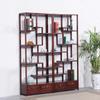 Estilo chinês antigo rack de exibição de madeira Elm Duobao Pavilion rack de armazenamento simples rack de chá rack