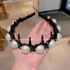 Diadema Larga de Dientes con Perlas y Cristales de Gama Alta y Elegante, con un Aspecto de Lujo y a la Moda, Adecuada para Llevar en la Parte Superior de la Cabeza o para Lavarse la Cara