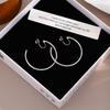Anillo Sensorial Retro de Alta Calidad Estilo Hong Kong Plato Simple para Incienso de Mosquitos Clip para Oreja Estilo Ins para Mujer Diseño sin Perforaciones Pendientes Elegantes