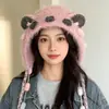 Bonito y Original Gorro de Punto Trenzado en las Orejas para Mujer, Cálido Gorro de Orejeras Estilo Rana para Otoño e Invierno, Gorro Engrosado para Protección de Orejas