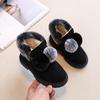 Botas de Neve para Meninas Inverno Sapatos de Algodão Infantis Quentes Cano Curto Botas da Moda Solado Macio Leves Botas Curtas com Forro de Lã para Meninas