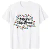 Camiseta Navideña para Hombre Gráfico de Luces Navideñas Fiesta t